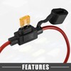 A ABSOPRO 5A Mini Blade Stye Fuse 12 AWG Fuse