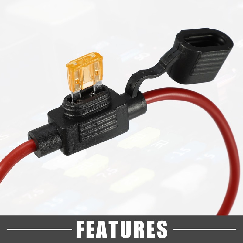 A ABSOPRO 5A Mini Blade Stye Fuse 12 AWG Fuse