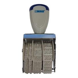 Sello Fechador cuerpo Metalico Y Plastico Dia Mes Y Año Oficina 5 mm manual