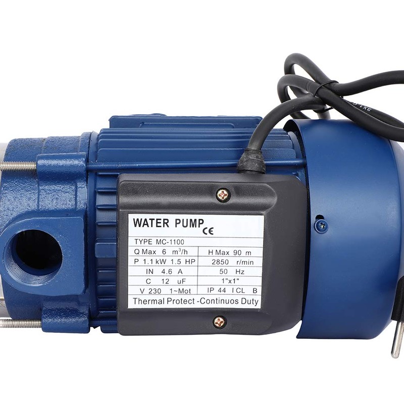CCIYU Shallow Well Pump 1.5 hp 50 m Booster Pump