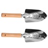 2Pcs Stainless Steel Garden Loose Soil Scoop Wearable Rope Portable