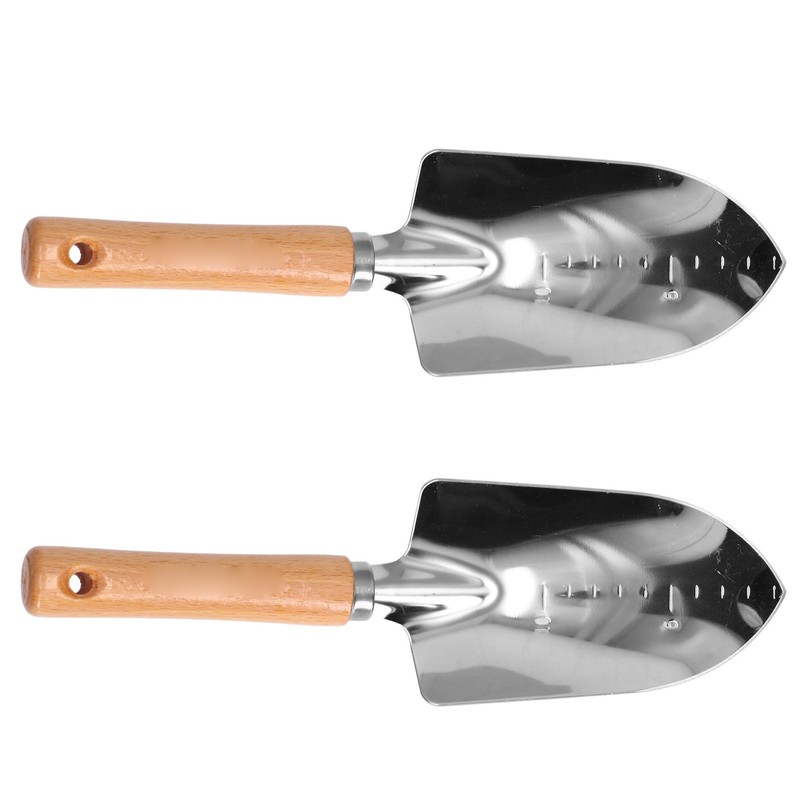 2Pcs Stainless Steel Garden Loose Soil Scoop Wearable Rope Portable