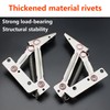 Qrity 1 Pair Lift Up Flap Top Hinge, 80 Degree