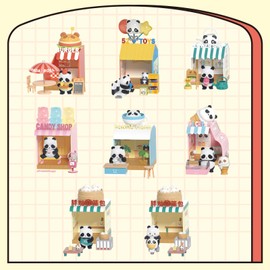 52TOYS Panda Roll Shopping Street Series 1PC Action Figure, Collectible Toy Kawaii Creative Gift Room Decor Desktop Decoration, Gift for Birthday Party
