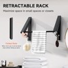 HOHOWU Retractable Clothes Drying Rack with 31 in Rod,Space Saver