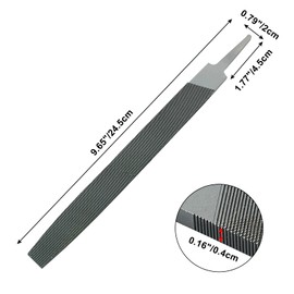 Coufce 8" Flat Dual Sided Axe Sharpening File Hardened Steel Cut File Mill Smooth Cut File Carded Deburr, Comfortable Anti-Slip Grip, Deburr Tool, Tool Sharpener
