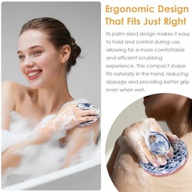 Innerneed Limpiador Corporal Magnético Silicona Cepillo Higiénico Ducha Color Rojo Exfoliante Limpieza Profunda Diaria Una Piel Más Vital