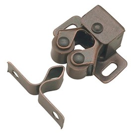 Merriway BH04476 (15 Pcs) Antique Bronzed Double Roller Cupboard Cabinet Door Catch - Pack of 15 Pieces
