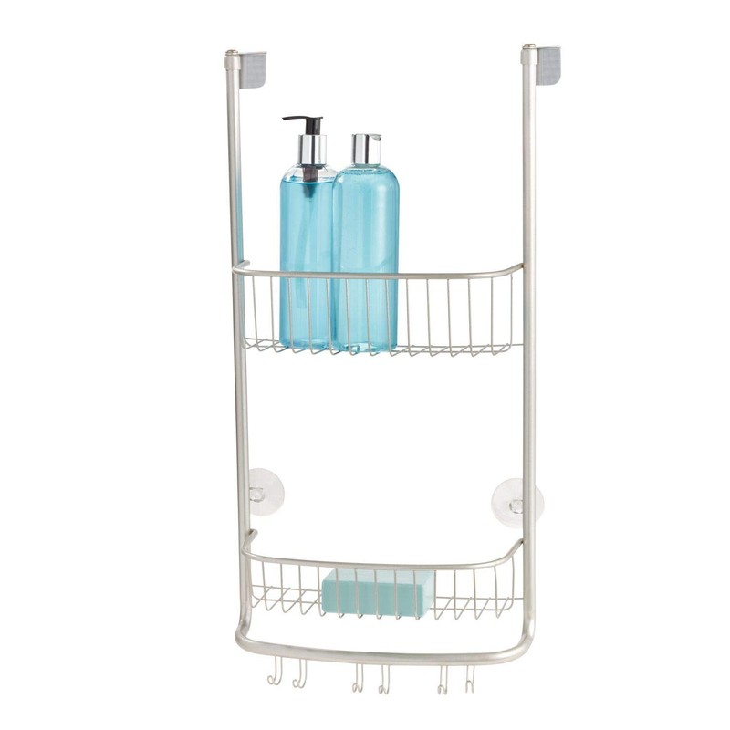 iDesign Forma Bathroom Over The Door Shower Caddy with Storage