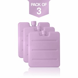 Freezer Blocks Mini Reusable Ice Brick Pack Freezer Cooler Blocks & Bag Long Lasting Cold Ice Pack Suitable Use Home Kitchen Camping Travel Picnic BBQS Cool Freezer Blocks Assorted Colors 100g (3pack)