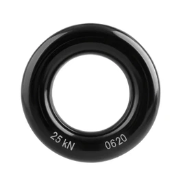 TRIWONDER Rappel Ring 25kN Lock Climbing O-Ring Hitch Ring Hammock Suspension Abseiling Mountaineering Rescue (Black)