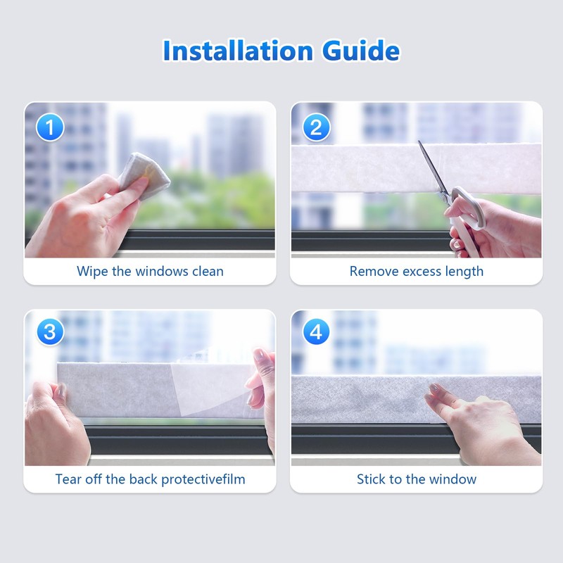 Window Condensation Prevention Absorber - Anti-Condensation Water Absorbing Strip, Whites,