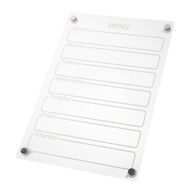 Operitacx Menu Weekly Planner Small Magnetic Dry Erase Board Fridge Magnet Schedule