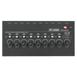 ZENWORYS MIX800 8 Channel Ultra Low Noise Stereo Line Mixer Mini Professional Sound Mixer Audios Mixer