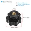 CoCud Star Knob, 31mm Diameter M6, Plastic Head Female Clamping