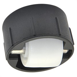 WAGNER ROLLER-MINI Swivel Castor / Countersunk Roller Diameter 15 mm, Hard, Black Plastic Housing Diameter 25/26 x 13/5 mm, Metal Pin, Load Capacity 50 kg - Made in Germany - 01705301