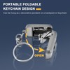 Vola Portable Folding Nail Clippers Travel Keychain Stainless Steel Silver