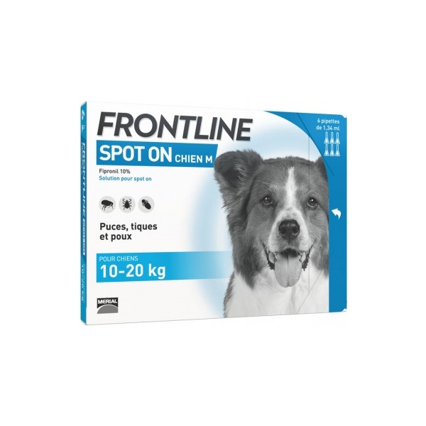 Frontline Spot-On Dog Size M 6 Pipettes