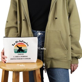 VAMSII Tai Chi Lover Gift Tai Chi Instructor Makeup Bag Martial Art Trainer Cosmetic Bag Martial Arts Lover Gift (Tai Chi Instructor M C)