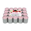Pack of 60 Scented Tea Lights Strawberry with Cream