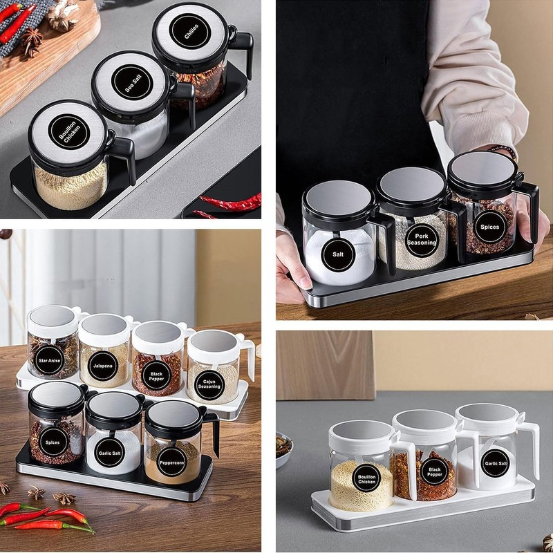 Spice Jar Labels, 432Pcs Kitchen Jar Stickers, Seasoning Labels for