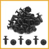 Partuto 20PCS Black Car Trim Door Panel Retainer Clips Rivet