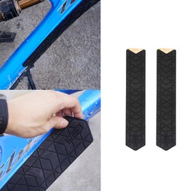 ZTTO 2 Pcs Bike Frame Chainstay Protectors, Mountain Bike Silicone Scratch-Resistant Protector, Air Bag/Downtube Stickers, Bike Chain Guard for Anti Bike Chain Knock (2pcs Downtube Style)
