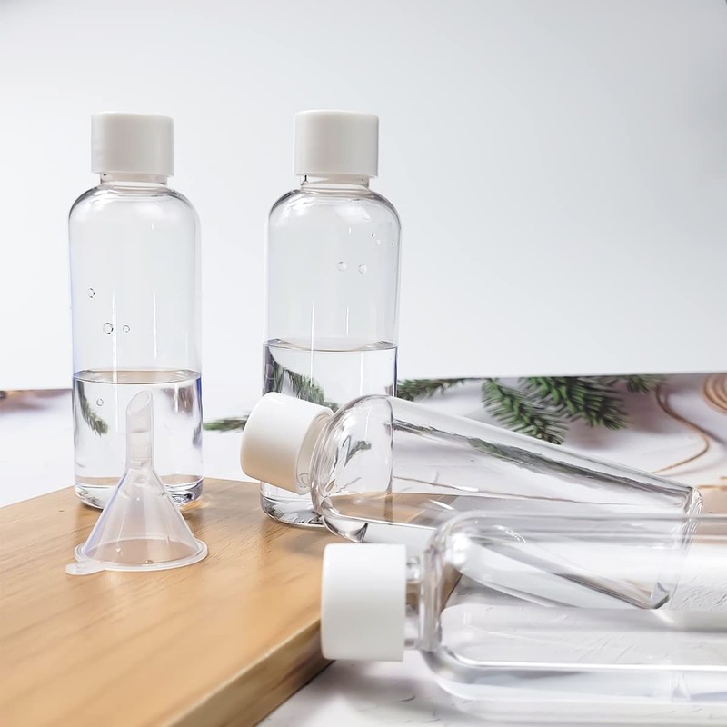 80 ml Travel Bottles, Pack of 4 Refillable Clear Empty