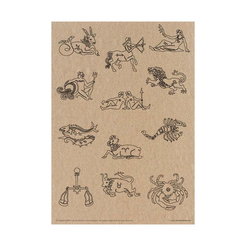 ITD Collection -Scrapbooking Package A4 Accessories Decoupage Set Scrapbook Paper