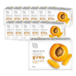 [Natural Beauty] Apricot Soap 90g 12 pieces / [자연미인] 살구비누 90g 12개