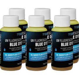 Tracer Products Tracerline Oil-Based Fluid Dye (Blue) - Automotive Air Conditioning Leak Detection - 6 x 1 oz Bottle