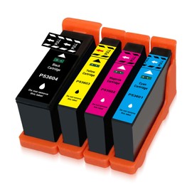 Yongairuink Compatible Primera 53601 53602 53603 53604 Ink Cartridge Replacement for Primera 53605 Cartridge for DP4100 Ink for Primera Bravo 4100 Disc Publisher Printer (Black Cyan Magenta Yellow)