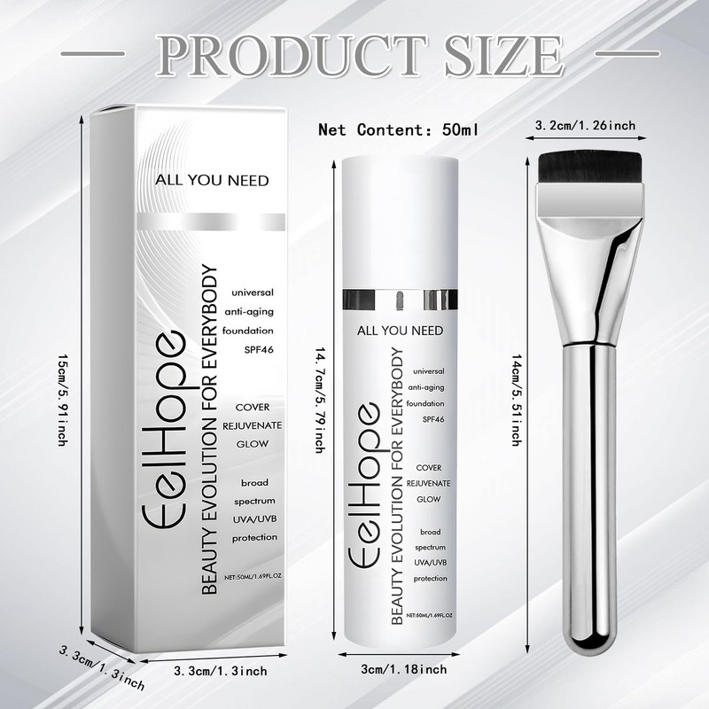Age Defying Foundation with Age Defying Serum, Age Defying Makeup,