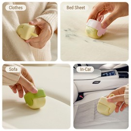 G.TWONG Washable Reusable Lint Roller,Mini Lint Rollers,Portable Pet Hair Remover for Clothes, Furniture & Car Seats (2, Beige)