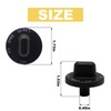 4 Pack Range Burner Control Knobs Compatible with Jenn Air