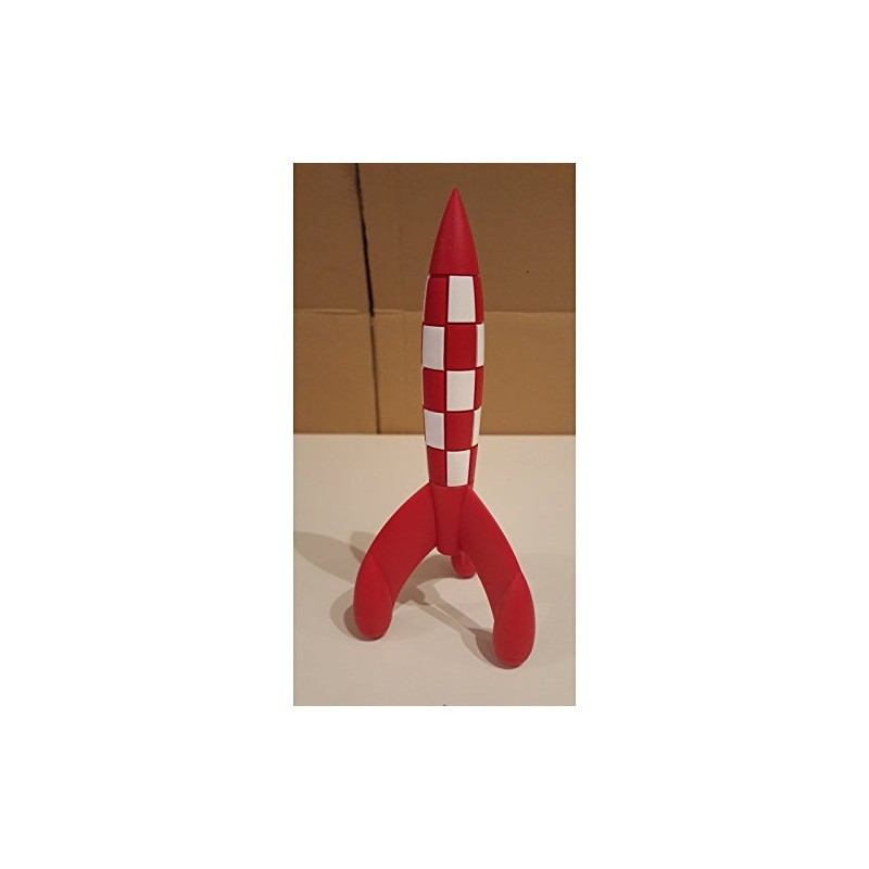Moulinsart Raket statue Tintin, Red/White, 17 cm, 42615
