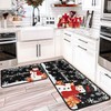 boilopp home Christmas Kitchen Mats Set of 2, Christmas Decorations