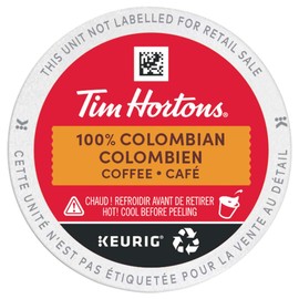 Tim Hortons Colombian Coffee, Single Serve Keurig K-Cup Pods, Dark Medium Roast, 30 Count {Imported from Canada}
