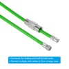 [PATIKIL] 4PCS 110mm Wire Length Keychain Cable Stainless Steel Key
