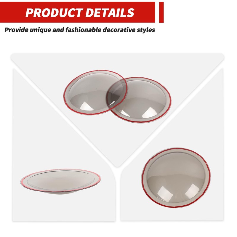 Amayum Headlight Covers Smoked Front Light Trim Covers Fit for