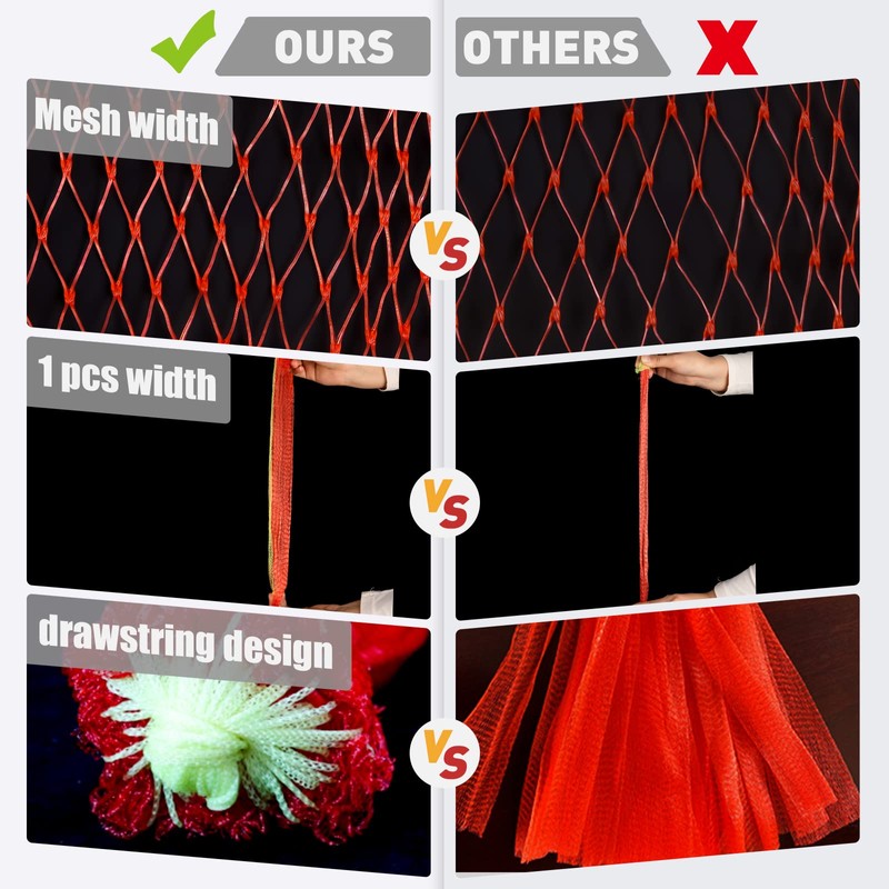 Melon Hammock Watermelon Nets, 18inch 100pcs Heavy Duty Watermelon Net