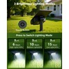 EZVALO Solar Spot Lights Outdoor Waterproof IP67, 3 Lighting Modes