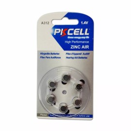 PK CELL 6X A312 PR41 Hearing Aid Battery Size 312 7002ZD 312A B347PA AC312 ME7Z Zinc Air