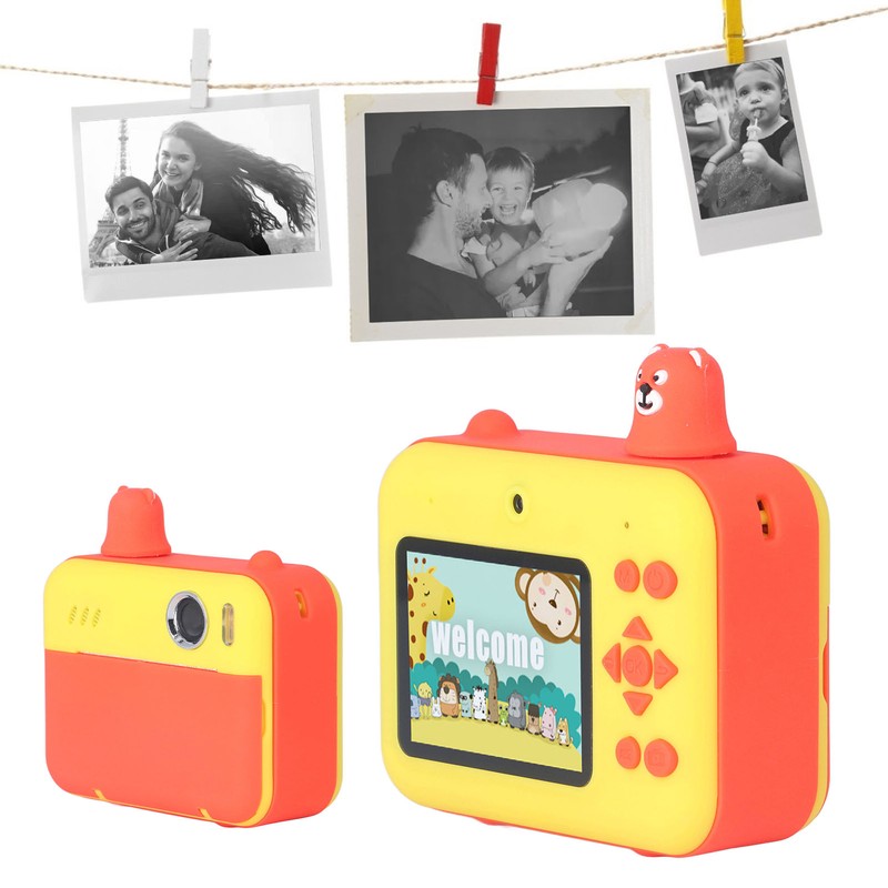 Kids Printing Camera 2.4in LCD Screen Dual Lens HD 1080P