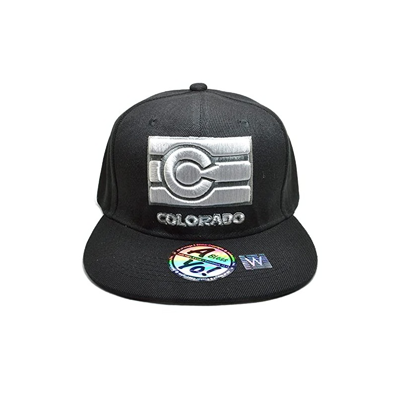 A Bless Yo! Colorado Flag Flat Snapback Twill Bill Visor