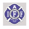 4 Inch Non-Reflective IAFF Purple White Letters Firefighter Maltese Sticker