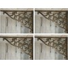 Southern Metal Victorian Country Cottage Open Shelving Shelf Brackets, Cast