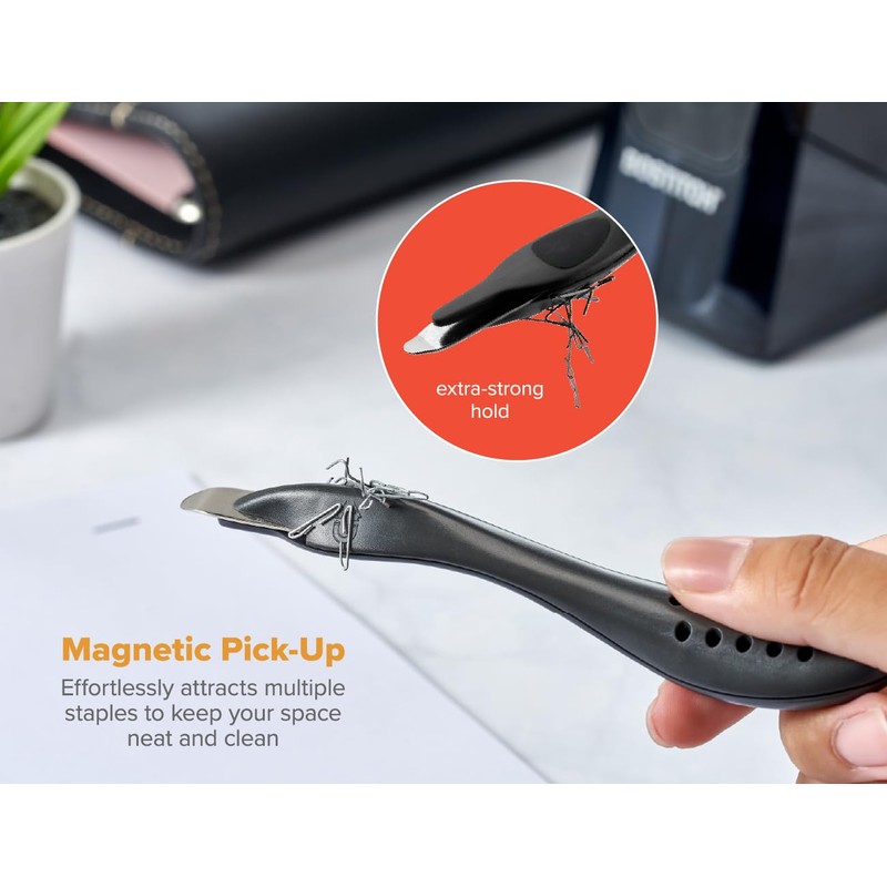 Bostitch Office Easy Staple Remover, Magnetic Tip, 3-Pack (40000M-BLK-3PK)
