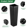Hzloyat 50 Pcs Plastic Deep Nursery Treepots, 9.8" Tall Nursery