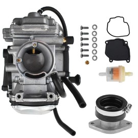 YJGZSVK Carburetor For Yamaha Bear Tracker 250 YFM250X YFM250XL 2WD 1999-2004 Replaces 4XE-14140-12-00 4XE-13586-00-00 Intake Manifold Boot
